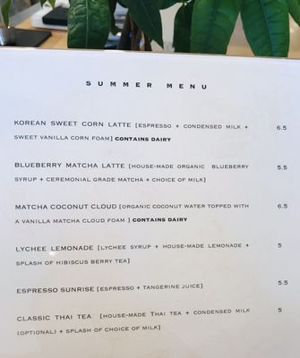 Menu photo 8 Lunar Coffee Temple Terr, FL