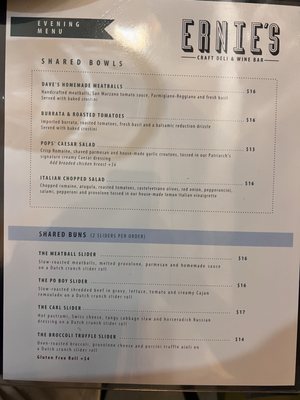 Menu photo 6 Ernie's Craft Deli and Wine Bar Encinitas, CA Menu photo 6 Ernie's Craft Deli and Wine Bar Encinitas, CA