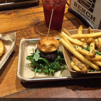 Burger Bench - Perfect little baby burger for me! - American Near Me - Escondido, California