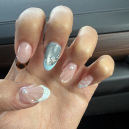 Gel X fill with designs