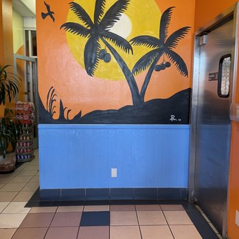 Ohana Hawaiian BBQ - a palm tree mural on the wall - Hawaiian Near Me - Lawndale, California Ohana Hawaiian BBQ - a palm tree mural on the wall - Hawaiian Near Me - Lawndale, California