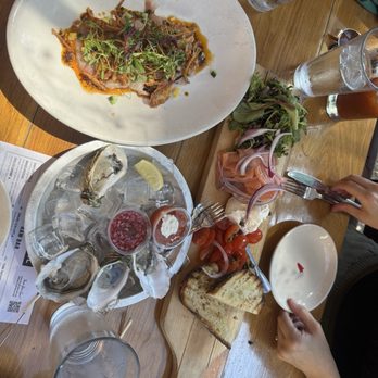 MESSHALL - Oysters, Salmon Board and Hamachi crudo - Breakfast & Brunch Near Me - Los Angeles, California