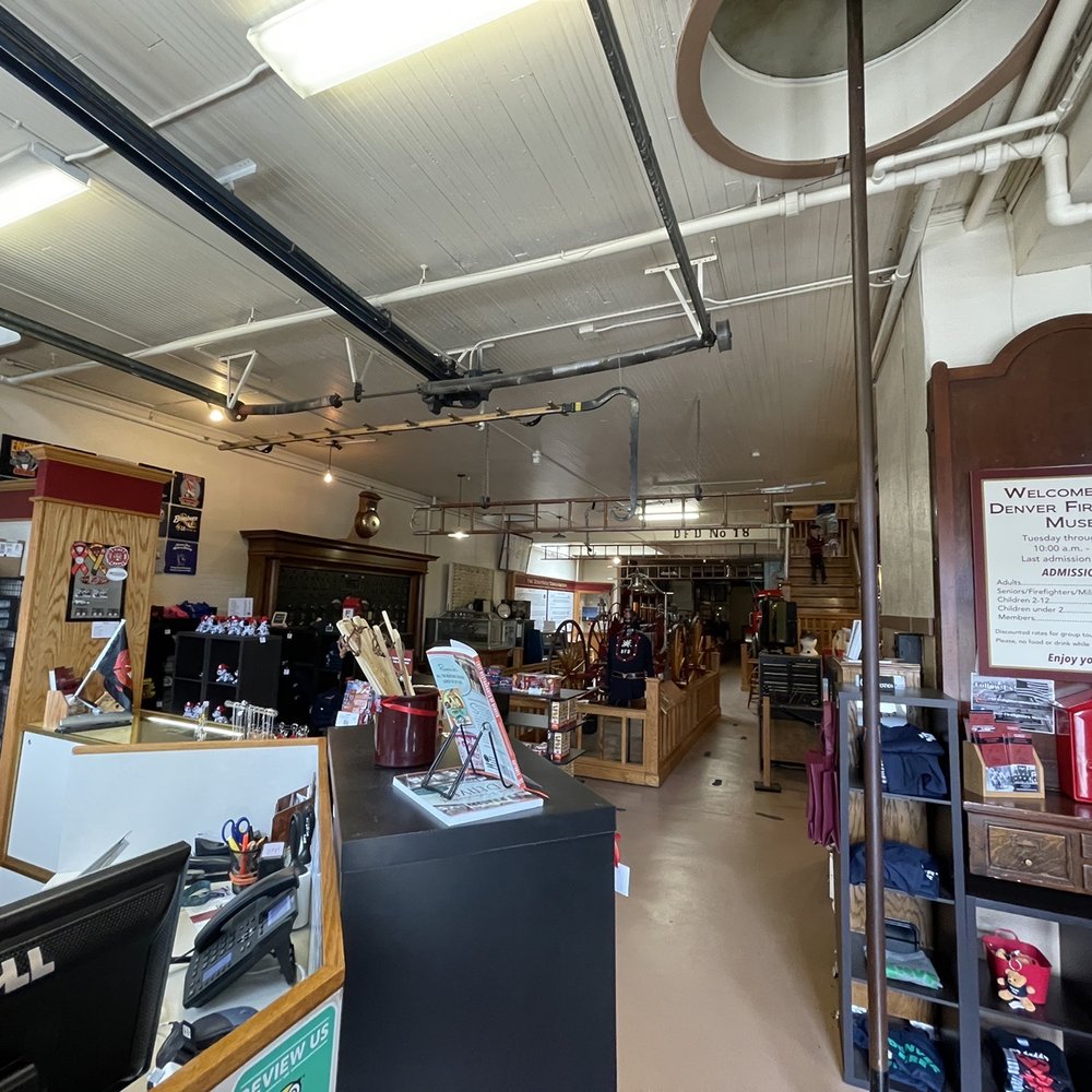 Denver Firefighters Museum - View from after you walk inside.  Purchase ticket(s) on the left and a gift shop is adjacent to this area. - Venues & Event Spaces Near Me - Denver, Colorado
