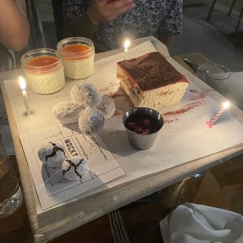 Colletta - Our complimentary birthday dessert - Italian Near Me - Alpharetta, Georgia