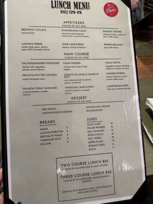 Menu photo 4 Saar Indian Bistro New York, NY Menu photo 4 Saar Indian Bistro New York, NY