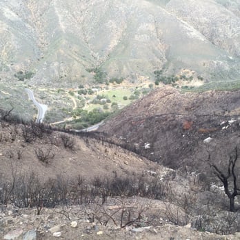 Old Banner Toll Road - You can see the line where the fires stopped - Hiking Near Me