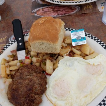 Black Bear Diner Visalia - Big ol biscuit with hot italian patty and eggs - American Near Me - Visalia, California Black Bear Diner Visalia - Big ol biscuit with hot italian patty and eggs - American Near Me - Visalia, California