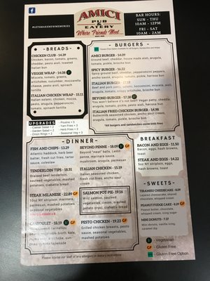 Menu photo 3 Amici Pub & Eatery Quispamsis, NB Menu photo 3 Amici Pub & Eatery Quispamsis, NB