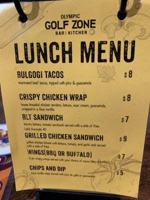Menu photo 6 Olympic Golf Zone Buena Park, CA Menu photo 6 Olympic Golf Zone Buena Park, CA