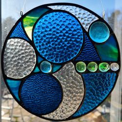 Five Islands Farm - Circles in blue #1. 2@5 studios located at Five Islands Farm.