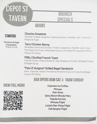 Menu photo 3 Depot Street Tavern Milford, MA