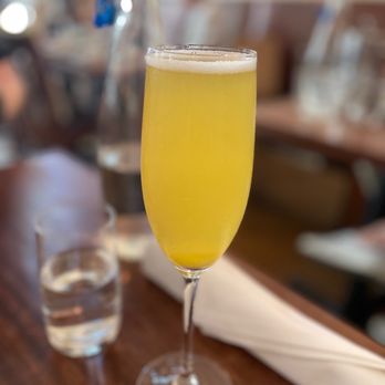 Tilikum Place Cafe - Mimosa with fresh squeezed juice - New American Near Me - Seattle, Washington