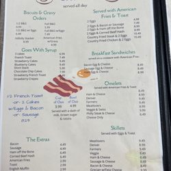 Birdie's Main Street Diner - Menu
