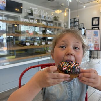 The Tatonut Shop - Chocolate frosted cake donut with sprinkles makes a 5 year old happy! - Donuts Near Me - Ocean Springs, Mississippi The Tatonut Shop - Chocolate frosted cake donut with sprinkles makes a 5 year old happy! - Donuts Near Me - Ocean Springs, Mississippi