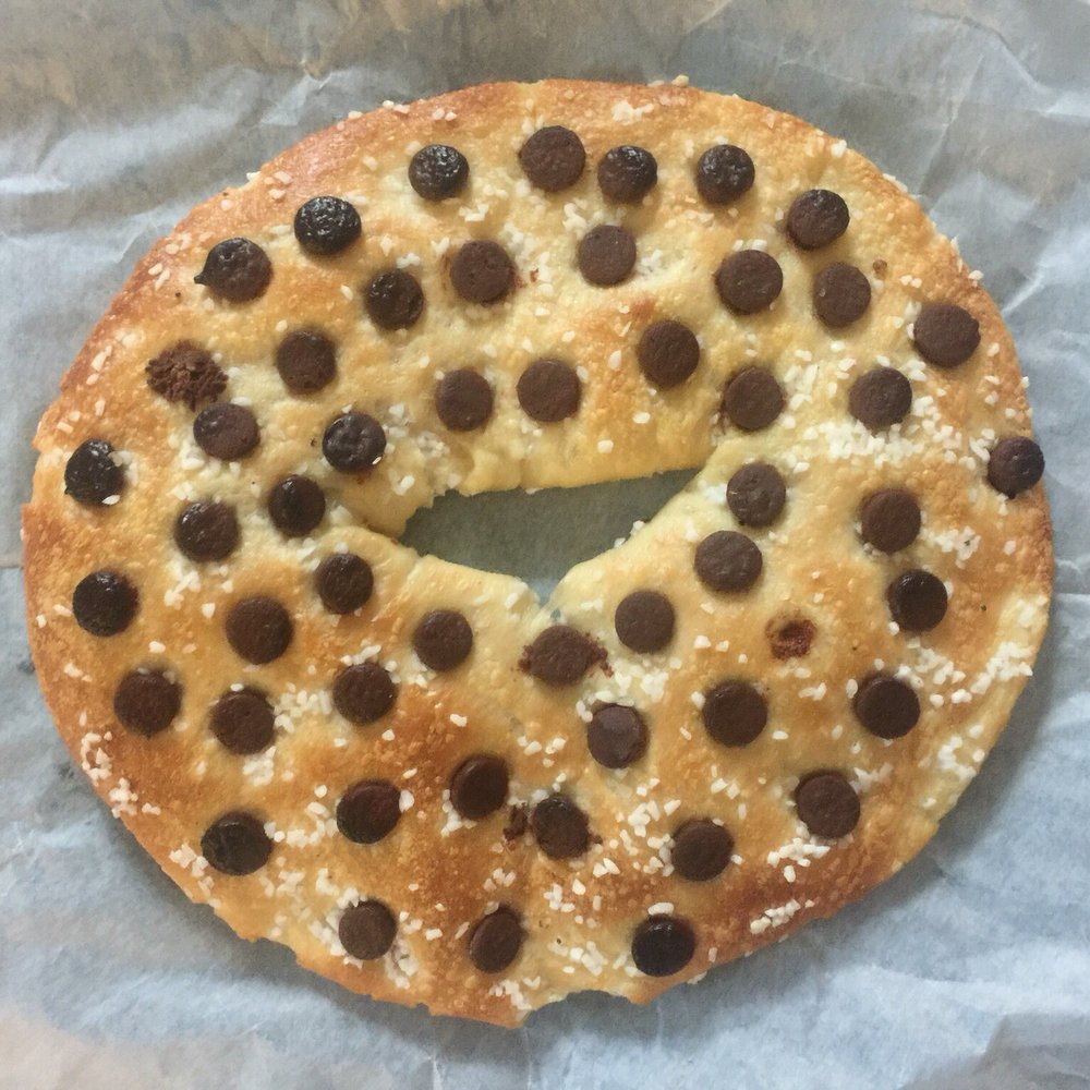 Black Sheep Bagels - Custom made chocolate chip flagel with salt! - Bagels Near Me - Jamesport, New York
