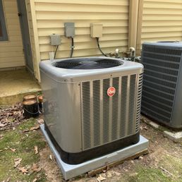 Outside AC unit installed Outside AC unit installed