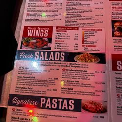 Bubba's 33 - Menu