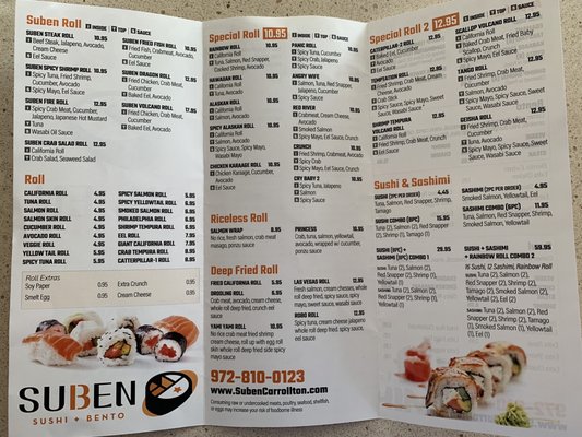 Menu photo 8 Suben Sushi+Bento Carrollton, TX