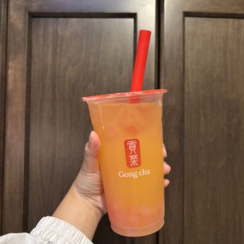 Gong cha Willow Glen - Peach yogurt with pink star jelly - Bubble Tea Near Me - San Jose, California Gong cha Willow Glen - Peach yogurt with pink star jelly - Bubble Tea Near Me - San Jose, California