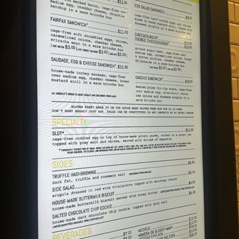 Eggslut - Menu - Breakfast & Brunch Near Me - Las Vegas, Nevada