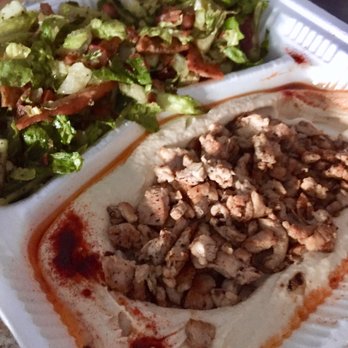 Alquds - Chicken Shwarma Hummus Platter - Halal Near Me - Albuquerque, New Mexico