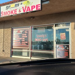 Exterior outside entrance of Speedys Smoke Shop - Menifee, California Exterior outside entrance of Speedys Smoke Shop - Menifee, California