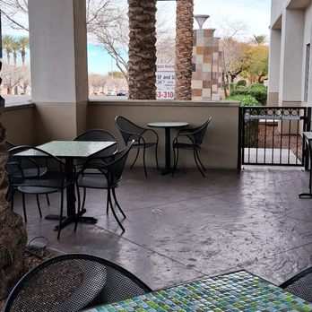 Rachel's Kitchen - Glass tiled tables on the patio - Breakfast & Brunch Near Me - Las Vegas, Nevada Rachel's Kitchen - Glass tiled tables on the patio - Breakfast & Brunch Near Me - Las Vegas, Nevada