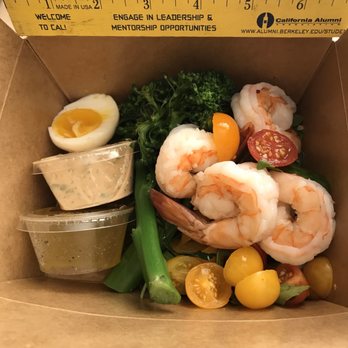 Baker & Commons - Shrimp Louie takeout that filled LESS than half the box. They forgot to put in the bed of lettuce! - Cafes Near Me - Berkeley, California