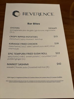 Menu photo 1 Reverence Atlanta, GA