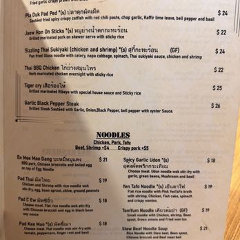 Chalong Thai Eatery - Menu 6/26 - Thai Near Me - Houston, Texas