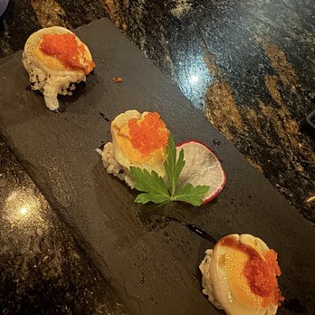 Izakaya Shodai - Scallops & uni on crispy rice. - Asian Fusion Near Me - Oakland, California Izakaya Shodai - Scallops & uni on crispy rice. - Asian Fusion Near Me - Oakland, California