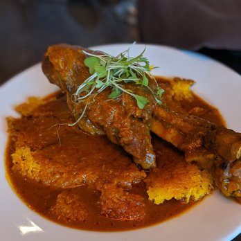 Amoo's Restaurant - Tahdig with Lamb Stew - Persian/Iranian Near Me - McLean, Virginia Amoo's Restaurant - Tahdig with Lamb Stew - Persian/Iranian Near Me - McLean, Virginia