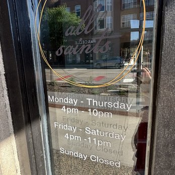 All Saints - Hours - New American Near Me - Minneapolis, Minnesota