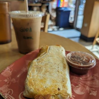 Flatiron Coffee - Breakfast Burrito + pumpkin pie latte - Coffee & Tea Near Me - Boulder, Colorado