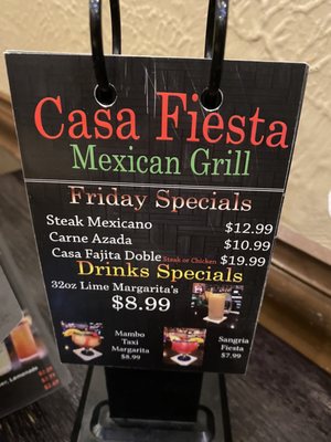 Menu photo 2 Casa Fiesta Mexican Grill Birmingham, AL Menu photo 2 Casa Fiesta Mexican Grill Birmingham, AL