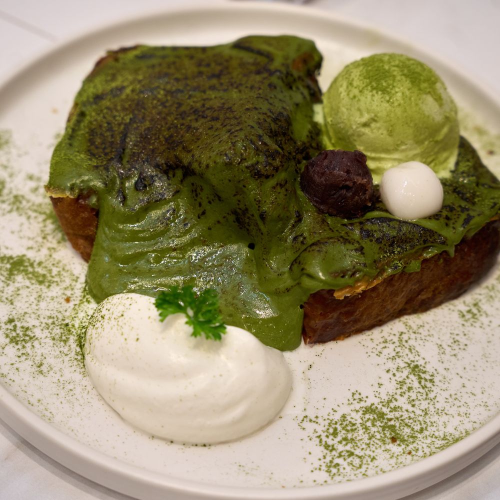 Gram Cafe & Pancakes - Matcha French toast. - Japanese Near Me - Monterey Park, California Gram Cafe & Pancakes - Matcha French toast. - Japanese Near Me - Monterey Park, California