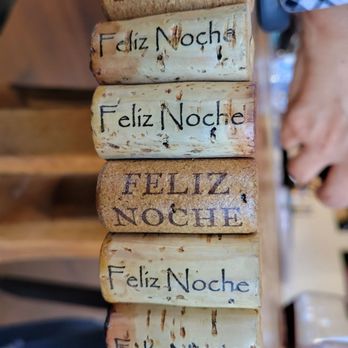 Feliz Noche Cellars - a stack of wine corks - Wine Tasting Room Near Me - Solvang, California Feliz Noche Cellars - a stack of wine corks - Wine Tasting Room Near Me - Solvang, California