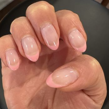 Mod Nails - Not enough base layer to cover natural nail so when my nail grew it all showed from underneath - Nail Salons Near Me - Studio City, California Mod Nails - Not enough base layer to cover natural nail so when my nail grew it all showed from underneath - Nail Salons Near Me - Studio City, California