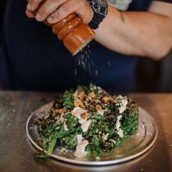 The Kaatskeller - Wood-fired Vegan Kale Caesar Salad