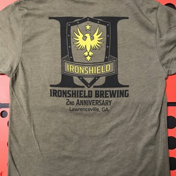 In A Flash Screen Printing - Anniversary shirts for Ironshield Brewing in Lawrenceville GA - Screen Printing Near Me - Lawrenceville, Georgia