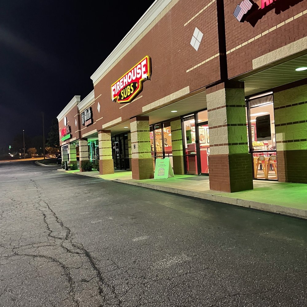 the exterior of a fast food restaurant the exterior of a fast food restaurant