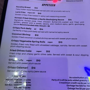 Galley - Appetizer menu - Asian Fusion Near Me - Bend, Oregon