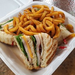 Leatherneck Lanes - Turkey club ( they ran out of tomato)