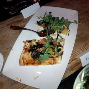 Corkfire Kitchen - This is the photo I took last week of the Black & Blue Flatbread....with the ingredients in proper proportion....the kitchen should post it. - New American Near Me - Temecula, California