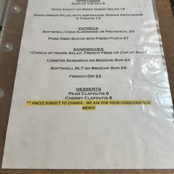 Café Normandie Restaurant - Menu - French Near Me - Annapolis, Maryland