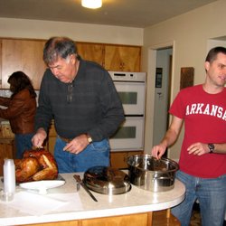 Westminster Reformed Presbyterian Church - Prep for Thanksgiving outreach ministry...(Pastor on the right).