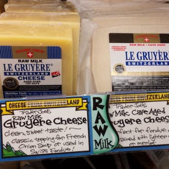 Trader Joe's - Real Swiss Gruyere is usually $8-$12 less per LB than at any other stores in the area. - Grocery Near Me - Glen Ellyn, Illinois Trader Joe's - Real Swiss Gruyere is usually $8-$12 less per LB than at any other stores in the area. - Grocery Near Me - Glen Ellyn, Illinois