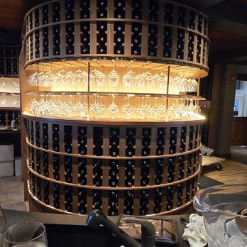 Willamette Valley Vineyards - Wine storage behind the front bar - Wineries Near Me - Turner, Oregon Willamette Valley Vineyards - Wine storage behind the front bar - Wineries Near Me - Turner, Oregon