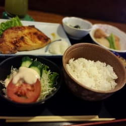Restaurante Kidoairaku - Prego no misso tsuyaki teishoku (fried prego marinated with salted soy paste with side dishes)