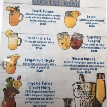 Peach Valley Café - Cocktail menu - Breakfast & Brunch Near Me - Mount Dora, Florida Peach Valley Café - Cocktail menu - Breakfast & Brunch Near Me - Mount Dora, Florida
